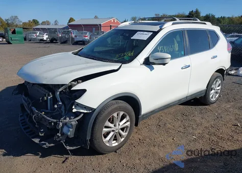2016 Nissan Rogue Sv из США, поврежденный, VIN 5N1AT2MV6GC873561